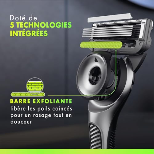 Lame de rasoir Gillette Labs Systemklingen 8er + Handstück Online Versandvariante Rasierklingen+Handstück 1x - vue 4