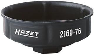 Hazet Ölfilterschlüssel 2169-76, 1/2 Zoll (12,5 mm) Vierkant, Rillenprofil