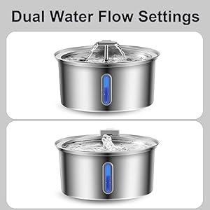 Cat Water Fountain Stainless Steel, 0.8gal/108oz Pet Water Fountain, 3 Replacement Filters, Automatic Cat Fountain with Quiet Pump Suitable for Cats, Dogs and Multi-pet households (Window) Cat Water Fountain Stainless Steel, 0.8gal/108oz Pet Water Fountain, 3 Replacement Filters, Automatic Cat Fountain with Quiet Pump Suitable for Cats, Dogs and Multi-pet households (Window)