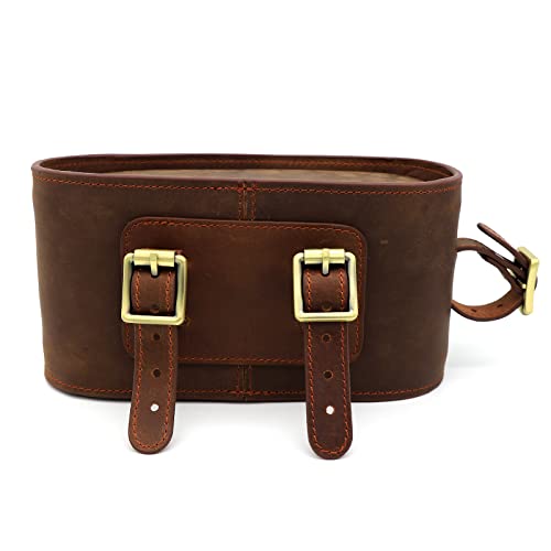 Tourbon Leather Bike Bag Phone Holder Bicycle Front Tube Cellphone Pouch #TOP1