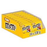 M&M's Cacahuete Snack en Bolitas de Colores de Chocolate con Leche y Cacahuete, Ideal como Regalo (330g)