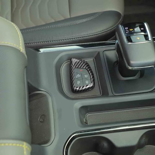 Jimen for Silverado Key Cover, Key Fob Case Shell Protector Fit for Silverado/ Suburban/ Tahoe 2020-2024 (Carbon Fiber) by Jimen - Image 5
