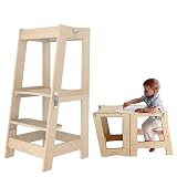 XIHAToy Learning Tower for Kids Kitchen Helper Step Stool for Toddlers Child Kitchen Stool Helper Fo