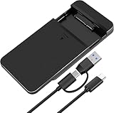 Festplattengehäuse 2,5 Zoll, USB C 3.2 Gen 2 auf SATA III bis 6Gbps, SSD HDD Festplatten Gehäuse Extern, SSD Enclosure, UASP Trim S.M.A.R.T Sleep Mode Höhe 9.5mm/7mm für PC Mac Laptop PS5 Plug & Play