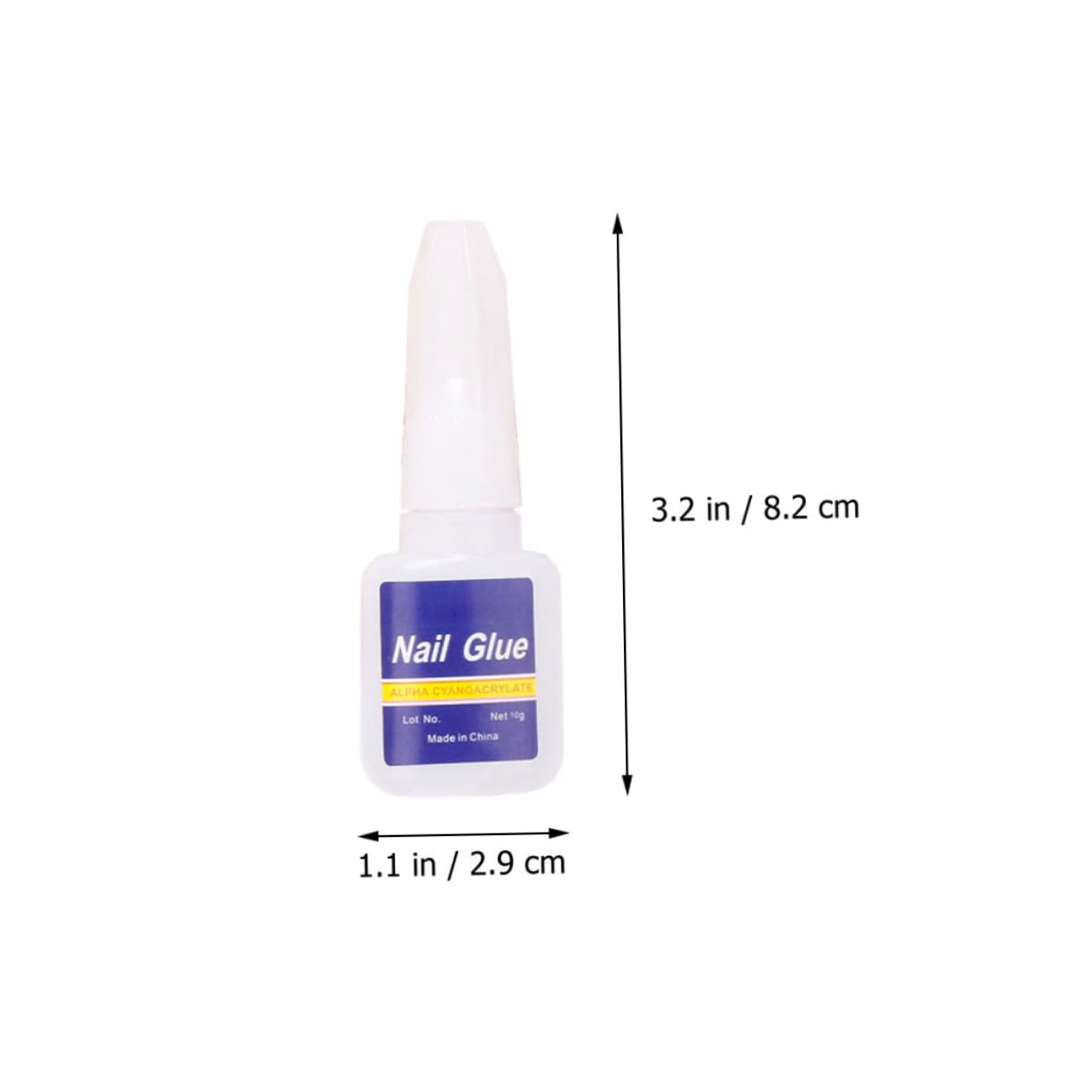 5Pcs Brush Nail Glue for Acrylic and Press Nails Strong DIY Nail Adhesive for for Nail Tips and Accessories
