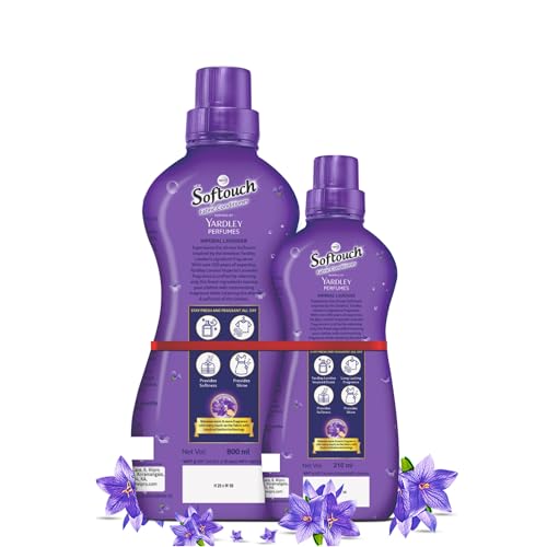 Image of Softouch Yardley Imperial Lavender 790+ 190 ml Fabric Conditioner | Long lasting fragrance for clothes