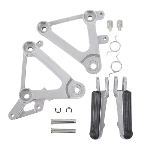 Repose-pieds avant pour moto CBR400 NC23 1989 en alliage durable Silver