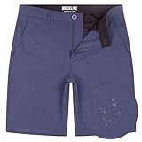 Brickline Mens Shorts for Men, Hybrid Casual Golf Dress Flat Front Quick Dry Stretch Board Shorts, Lightweight Chino Short Navy - 36