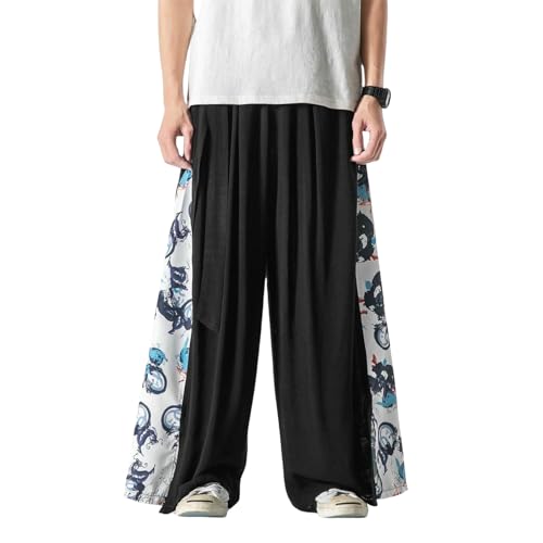 Pantalon décontracté homme lin coton ample contre la chaleur estivale