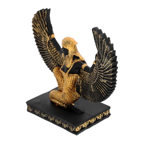 IMIKEYA Estatua Egipcia Estatuilla De Egipcio Diosa Estatua Figura Momia Egipcia Escultura Egipcia Estatua Alada Egipcia Estatua De La Diosa Egipcia Figura Escultórica Resina