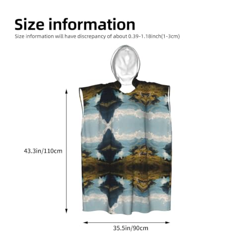 Poncho à capuche en microfibre pour se changer sans encombrement