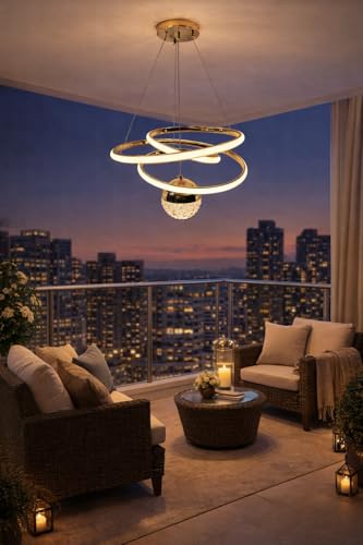Image of Modern 20132 LED Pendant Chandelier Light | Warm White Decorative Lighting Fixture Contemporary Hanging Lamp | Ideal for Dining Room,Kitchen Island & Hall Living Room,