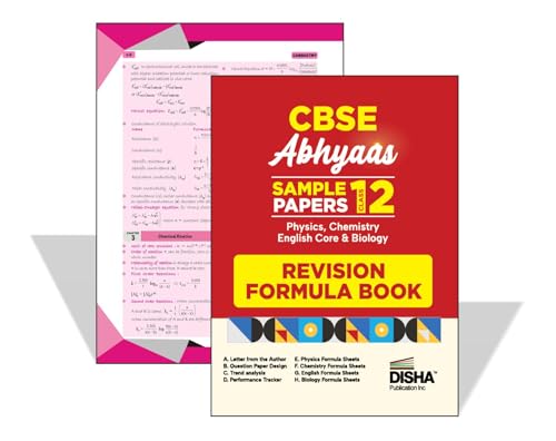 Image of Disha CBSE Abhyaas Sample Papers Class 12 - Physics, Chemistry, Biology & English Core | 100% Solutions with Marking Scheme | 40 Test Booklets, CBSE 2025-26 Sample Papers & Topper's Answer Sheets
