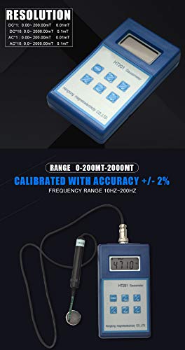 Medidor Gauss Tesla Digital Portátil HT201 Alta Precisión miniatura 3