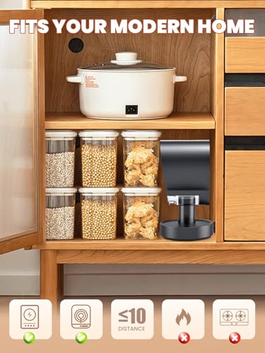 NEWTRY Tragbare Dunstabzugshaube - Leistungsstarke 3 Geschwindigkeiten Absaugung Kompakt Mini Abzugshaube Portable mit 2 waschbaren Filtern für Haus Küche Wohnwagen Außenbereich Hotpot Grill