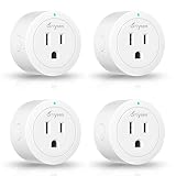 Smart Plug Bluetooth Mesh, Simple Set Up, Amazon Alexa App Remote Control, ETL & FCC Certified, 4 Pa