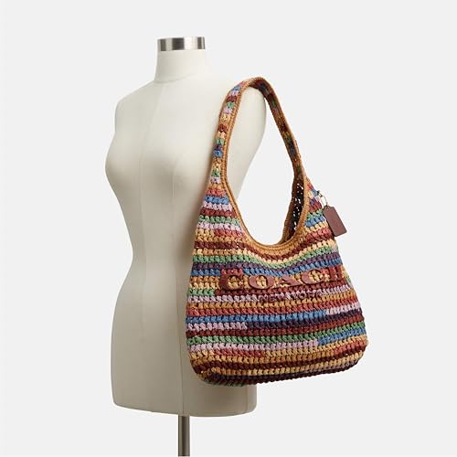 Image of COACH Brooklyn Shoulder Bag 34 in Straw