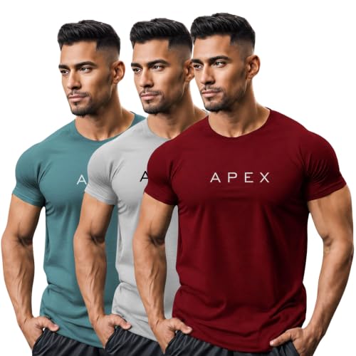 Image of 3Colours RGB Polyester Quick-Dry Sport T-Shirt, High-Performance-APEX