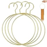 4 Stück Nordischer Ring Schalaufhänger aus Eisen Gold