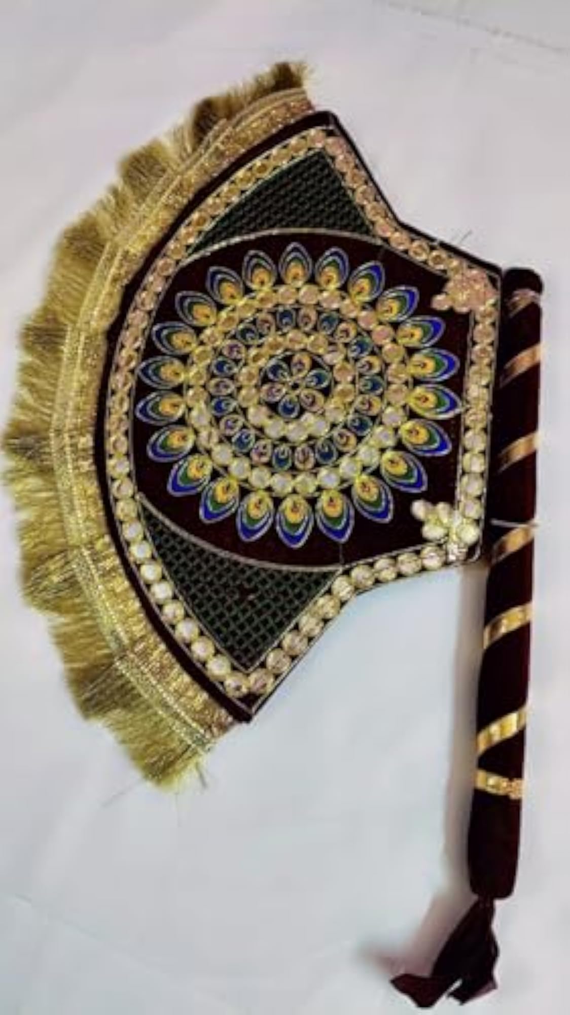 Haldi Mehndi Decorative Hand Fan for Weddings