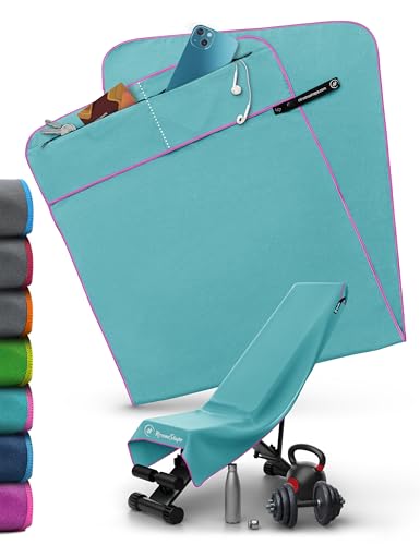 NirvanaShape Toalla de Gimnasio | Toalla de Microfibra Resistente con Clip Magnético | Elegante y Funcional | Ultra Absorbente y Compacta | Toalla de Deporte Gimnasio