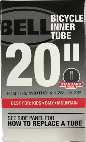 Bell Bicycle Inner Tube, 20" x 1.75-2.125", Schrader, Kids & BMX