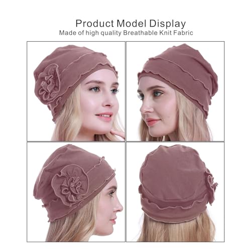 osvyo Chemo Headwear Turban Cap for Women - Cancer Beanie Hair Loss Sealed Packaging Light Apricot Blush by osvyo - Used condition - US$10.17