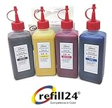 4 botes de 250ml de tinta para sublimación