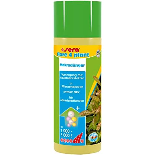sera flore 4 plant 250 ml - Makrodünger mit Hauptnährstoffen Systempflege Mit NPK zur Hauptversorgung Für Aquarienpflanzen, Dünger für Wasserpflanzen