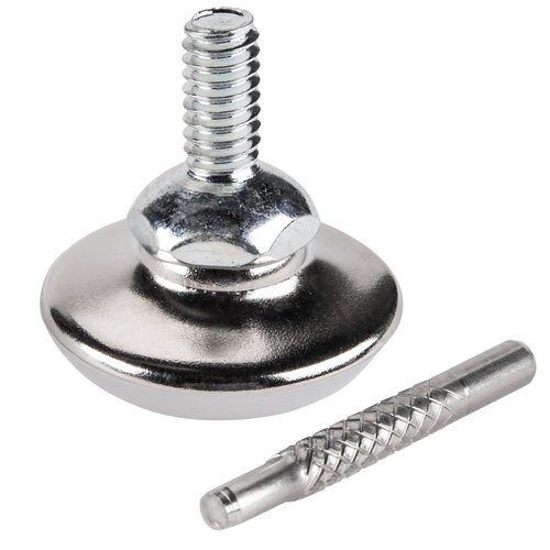 Nickel Plated Glide w/Nylon Base, 1/4" D, 20 Thread