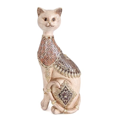 Estatua de gato para decoración del hogar miniatura 1