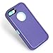 iPhone SE Case,(1nd gen) Lordther [ShieldOn Series] Hybrid Synthetic Rubber TPU Covers with Screen Protector Only for iPhone SE 5SE 5 5s (Purple Blue)