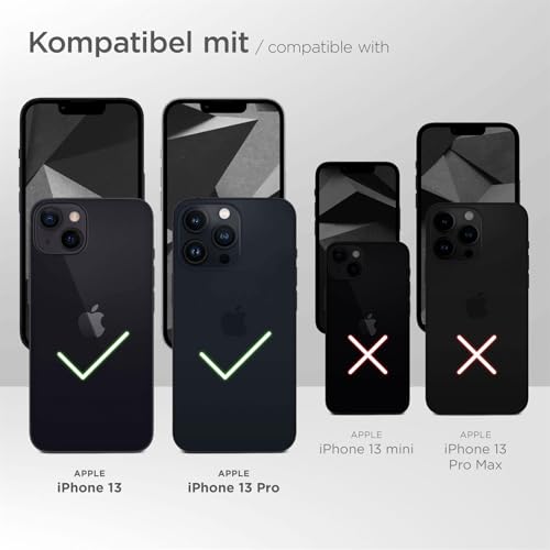 Étui fin avec languette d'extraction Apple iPhone 13 housse fine noire par oneflow