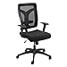 Safco Voice Series Mesh Back Task Chair, Black