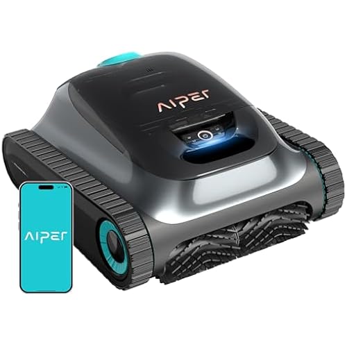 Aiper Scuba S1 Robotic Pool Cleaner, Wall & Waterline Cleaning, Dual Filtration, Extended 180-Min Battery Life, Smarter Navigation with High-Precision Sensors, App Support, OTA Upgrade