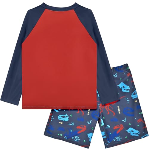 PASHOP Roupa de banho para meninos, Rash Guard, roupa de banho de dinossauro, roupa de banho para me