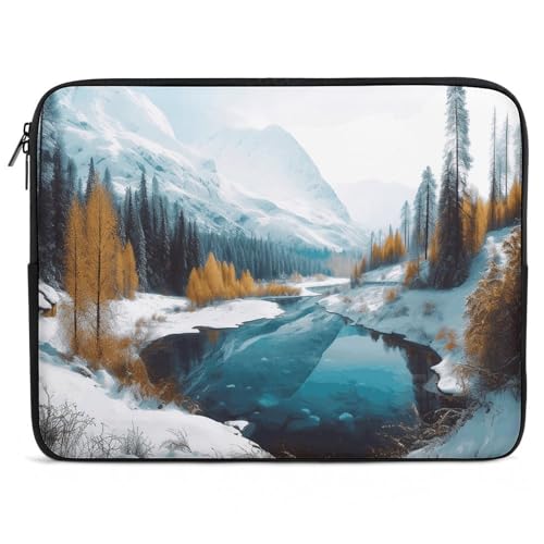 Housse ordinateur portable 10-17 pouces pochette néoprène légère motif montagne