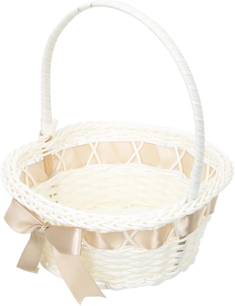 Flower Basket Woven Wedding Baskets Storage Wicker Willow Smallpicnic Girl Arrangement