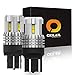 OXILAM Backup Reverse Lights 7440 7443 LED Bulbs 2000 Lumens Ultra Bright 7441 W21W T20 LED Bulb for Tail Lights or DRL (6000K, 2 PACK)