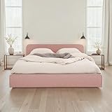 Revêtement en tissu élégant : Conçu avec un tissu doux et résistant, ce lit apporte une touche de confort et de modernité tout en offrant un entretien facile pour un usage quotidien.