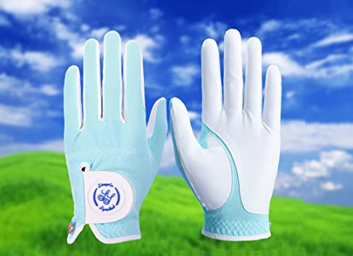 Simple Symbol Men's Raingrip Golf Glove Two Pack,Hot Wet Weather Comfort,（Two Left Hands Or Two Right Hands Or One Pair） Four Colors To Choose From White/Green/Navy Blue/Grey(Green,S,Left) #TOP1