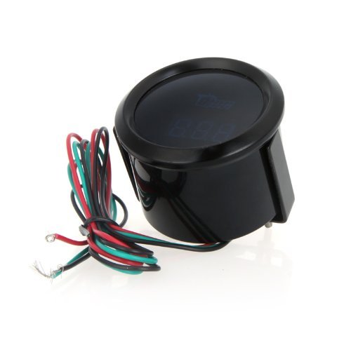 Docooler Digital Water Temperature Meter Gauge With Sensor For Auto Car 52Mm 2In Lcd 40~120Celsius Degree Warning Light Black #TOP3