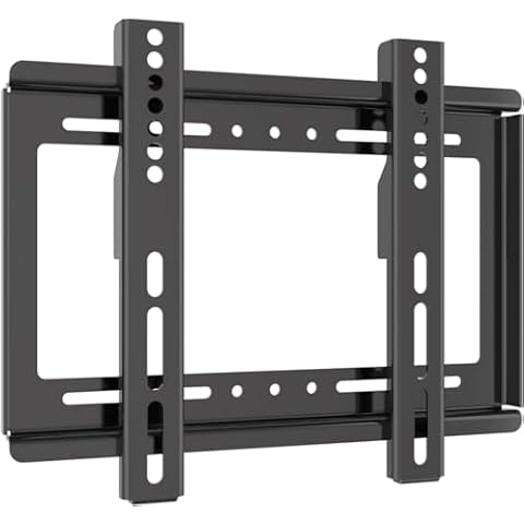TV Wall Mount, Fixed TV Wall Mount Bracket, Low Profile Design for Most 26-55 inch LED LCD OLED-4K Flat Screen TVs up to 100lb Ultra Slim Fixed TV Mount with Max VESA 400x400mm Cover