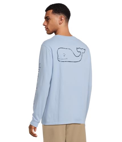 Image of vineyard vines Men's Long Sleeve Vintage Whale Pocket T-Shirt