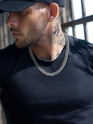 ChainsPro Mens Silver Chain Stainless Steel 20inch 14MM Strong Chunky Hip Hop Necklace Gifts for Mens - Thumbnail 5