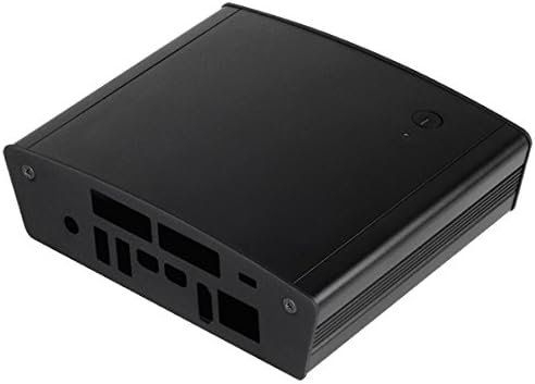 Silverstone Tek Premium Aluminum NUC Chassis with Heat Pipe Pre-Assembled Wi-Fi Antenna Bluetooth 2X HDMI Ports Cases PT15B-H1D2