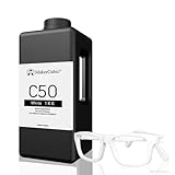 Makercubic³ Wear-Resistant Tough Resin for 3D Printer – ABS-Like UV Resin with Anti-Fracture, Impact-Resistant, Low Shrink – Ideal for Resin Printer, Industrial Parts, DIY Models (White, 1000g)