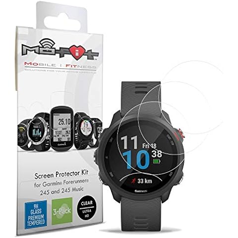 Screen Protector Kit for Garmin Forerunner 245 & 245 Music (Tempered Glass) 3-Pack Cover