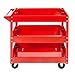 3-Level Garage Storage Cart with Wheel, Heavy Duty Workshop Parts Rolley Cabinet Tool TMP1105