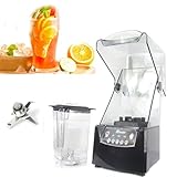 Kommerzieller Standmixer mit Schallgehäuse, 2600 W Leistung für Smoothies und Säfte, ideal für Restaurants und Bars
